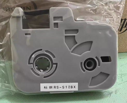 RS-S12BX S Cásete de cinta de etiqueta negra para el nuevo estilo Biovin S690 Máquina de letras electrónicas, impresora de identificación por cable, marcador de alambre proveedor