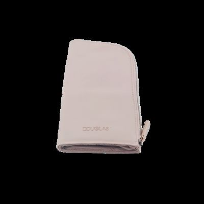 CR-168 Custom Logo Print Personalized Beautiful Ladies Hand Bags Beauty Big Black Cosmetic Bulk Case Leather Makeup Bag proveedor