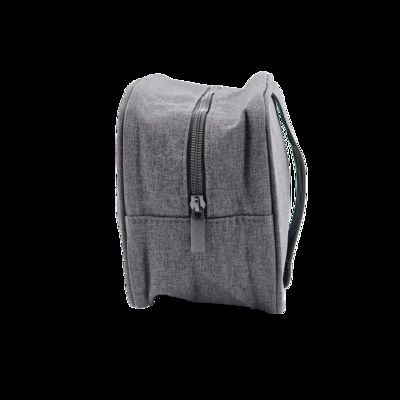 CR-014 Women's Fashionable PU Leather Toiletry Bag Custom Logo Zipper Organizer Travel Cosmetic Makeup Portable Pebbled Leather Pouch proveedor