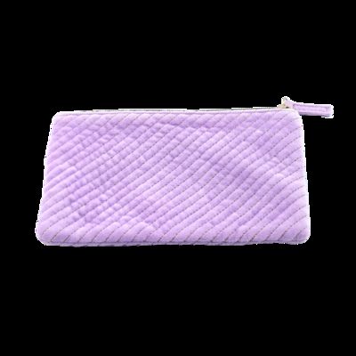 CR-175 High Quality Custom Print Logo Travel Portable Mini Plush Cosmetic Bag Wholesale Leather Style Zipper Closure Fashionable Cute proveedor