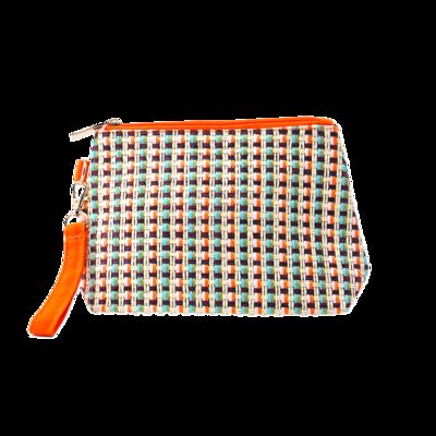 CR-078 Travel Leather Case Custom Small Cosmetic Bag with Zipper Closure Fashion Style Pink Makeup Bag proveedor