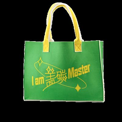 CR-147 Custom Logo Tote Bag Fashionable Lady Style Portable Shoulder Bag Environmentally Protected for Shopping proveedor