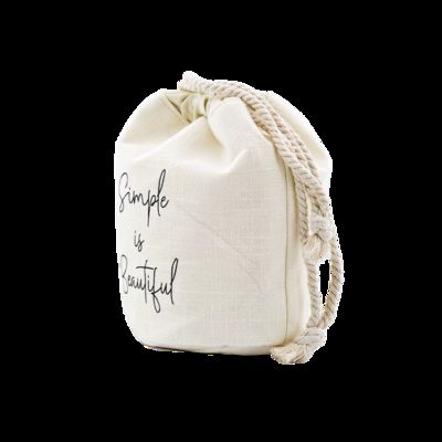 CR-107 Bolsa de maquillaje Bolsa de cosméticos Estuche de lápices Monedero de lino Bolsas de almacenamiento en blanco proveedor