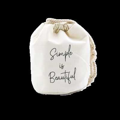 CR-107 Bolsa de maquillaje Bolsa de cosméticos Estuche de lápices Monedero de lino Bolsas de almacenamiento en blanco proveedor