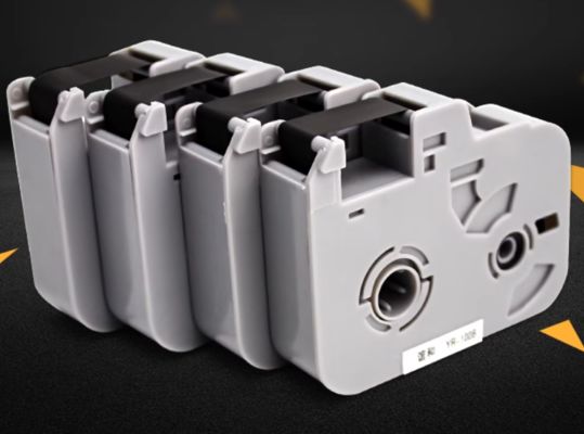 cinta de etiqueta negra para YP500 600 máquina de letras electrónicas, impresora de identificación por cable, marcado de alambre proveedor