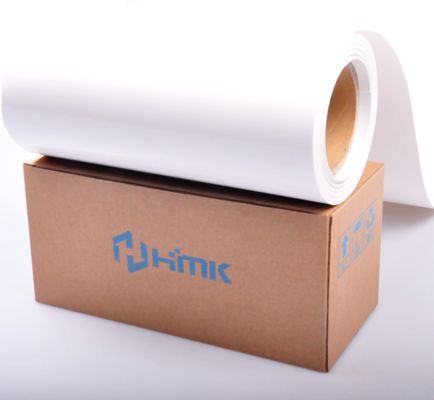 Rollo de etiqueta adhesiva de PVC blanco de 300 mm x 15 m para impresión de identificación HMK proveedor