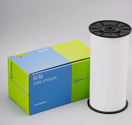 White Print label tape Sticker 260mm*20m Sign Sticker Wide Format Logo proveedor