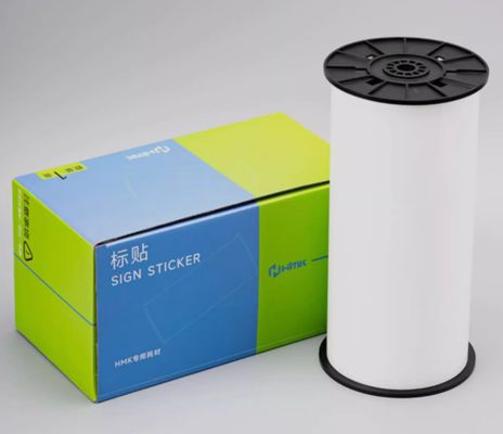 White Print label tape Sticker SR-305BL 250mmx19m Sign Sticker Wide Format Logo proveedor