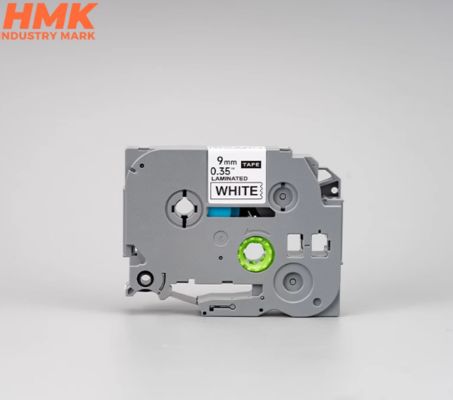 HMTZE-221 9mmX8m White label tape cassette For Brother label printer Black on White proveedor
