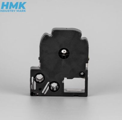 HMSS18K 18mmX8m White label tape cassette For Brother label printer Black on White proveedor