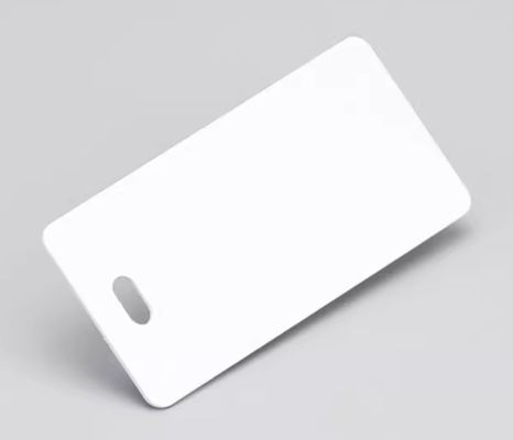 32mmx68mm PVC Single hole label HMK SR-3268P white proveedor