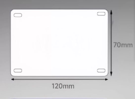 SR-LB 120mmx70mm PVC Display nameplate White proveedor