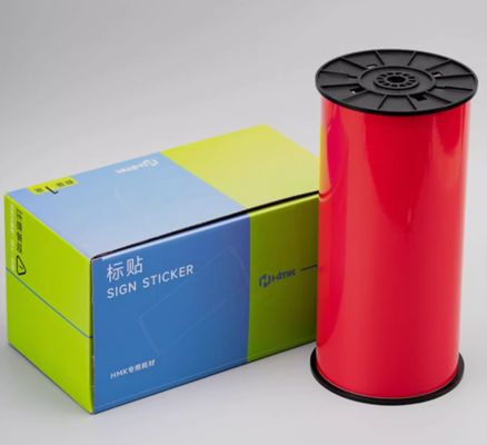 Red Print label tape HMK WYRB-260R 26.5cm*20m Sign Sticker Wide Format Logo proveedor