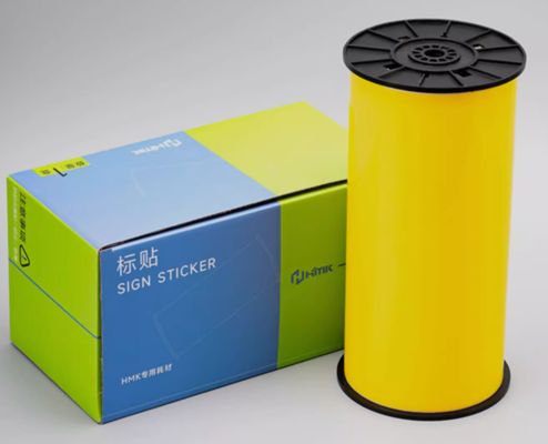 Yellow Print label tape HMK 200mm*45m Sign Sticker Wide Format Logo proveedor