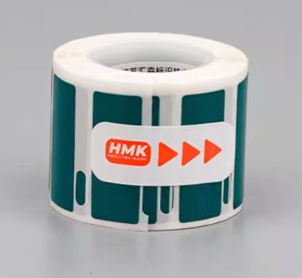 HMK GE-3012G 30mm*12mm Green heat transfer printing label tape sticker proveedor