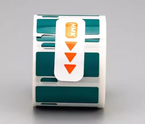 HMK GE-3012G 30mm*12mm Green heat transfer printing label tape sticker proveedor