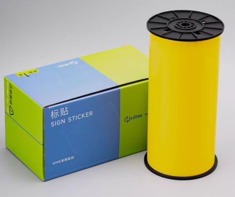 Cinta de etiqueta de impresión amarilla HMK BLK-260Y 260mmx19m Etiqueta de señalización ancha proveedor