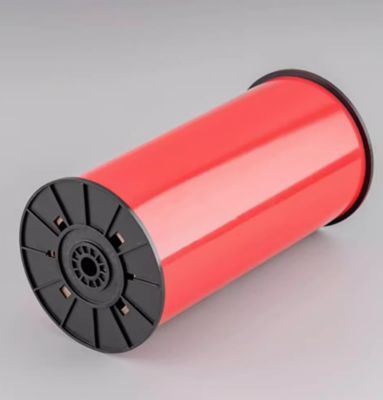 Cinta de etiqueta de impresión roja HMK 300mmx15m Adhesivo de señalización Formato ancho Logotipo proveedor