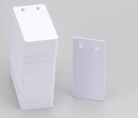 32mm x 68mm PVC Double hole label white SR-3268PD proveedor