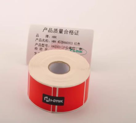 Red Print label tape GE-3050W 30mm*50mm Sign Sticker proveedor