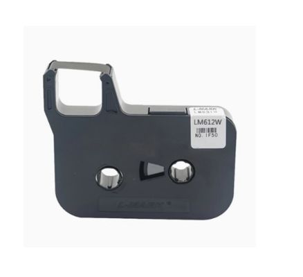 LM-612B white 12mm label tape cassette for L-MARK Electronic Lettering Machine tube printer proveedor