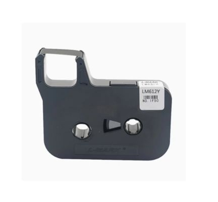 LM-612Y Yellow 12mm label tape cassette for L-MARK Electronic Lettering Machine tube printer proveedor