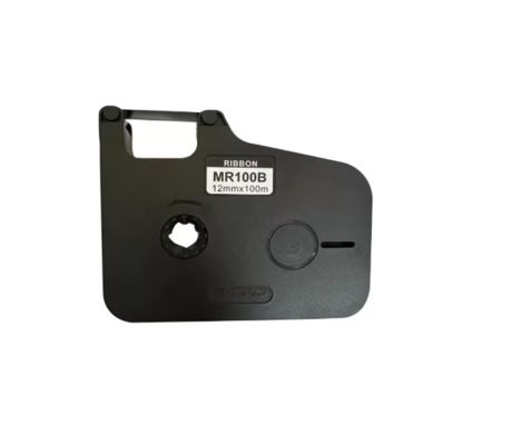 MR100B Black label tape cassette 12mm X 100m For Yihero M760 / M780 Electronic Lettering Machine tube printer proveedor