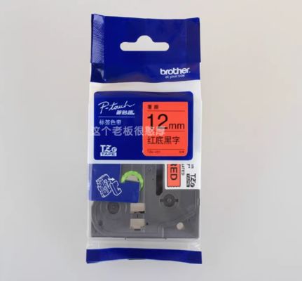 12mm P-Touch Black on red label tape cassette TZe-431 for Brother Electronic Lettering Machine tube printer proveedor