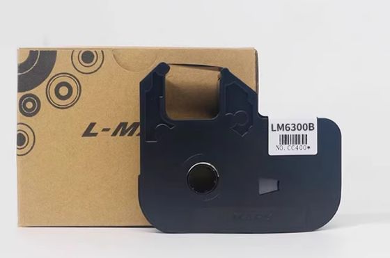 LM6300 Black label tape cassette for L-mark LK4100 / 6224 6100 6300 Integrated automation equipment proveedor