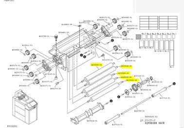 Rodillo A035026/A035026-00 del enjugador del minilab de Noritsu V30-V50 proveedor