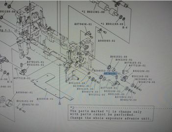 A078165 / La pieza del minilab de Noritsu QSS3301 de la PRIMAVERA A078165-01 utilizó proveedor