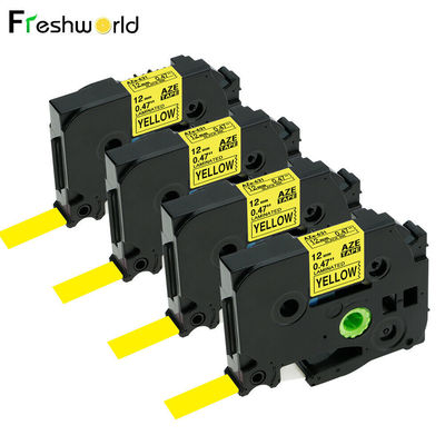 4PK compatibles TZe-631 TZ631 compatibles con la etiqueta del P-tacto de Brother graban 12m m PT-H100 amarillo proveedor
