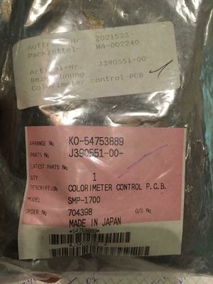 PWB del control del colorímetro del recambio J390551 J390551-00 de NORITSU Minilab proveedor