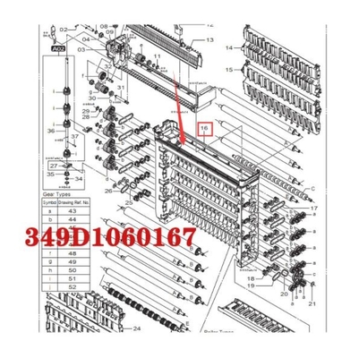 Fuji 550 pieza 349D1060167 349D1060167D de 570 minilab proveedor