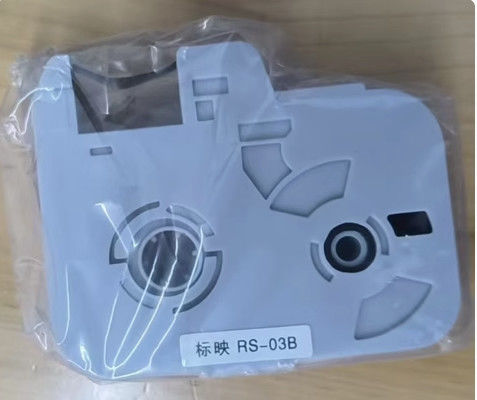 Cinta de etiqueta RS-03B para la rotuladora electrónica Biovin, impresora de identificación de cables, marcador de cables