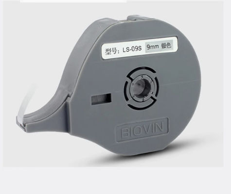 Aplicación de una cinta adhesiva de etiqueta de 9 mm para Biovin S600 S650 S680 S690 S700 Máquina de letras electrónicas, impresora de identificación por cable, marcador de alambre
