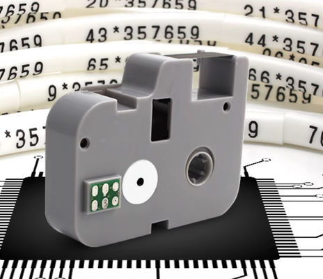 cinta de etiqueta negra para YP500 600 máquina de letras electrónicas, impresora de identificación por cable, marcado de alambre