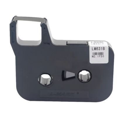 Cartucho de cinta de impresora negra LM631B para rotuladora electrónica L MARK