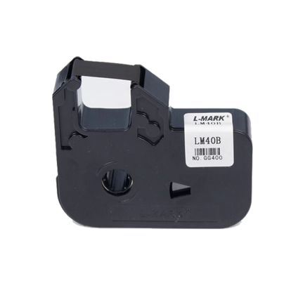 Cinta de casete de impresora negra LM40B para la rotuladora electrónica L MARK