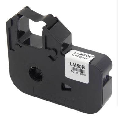 Cinta de casete de impresora negra LM50 para la rotuladora electrónica L MARK